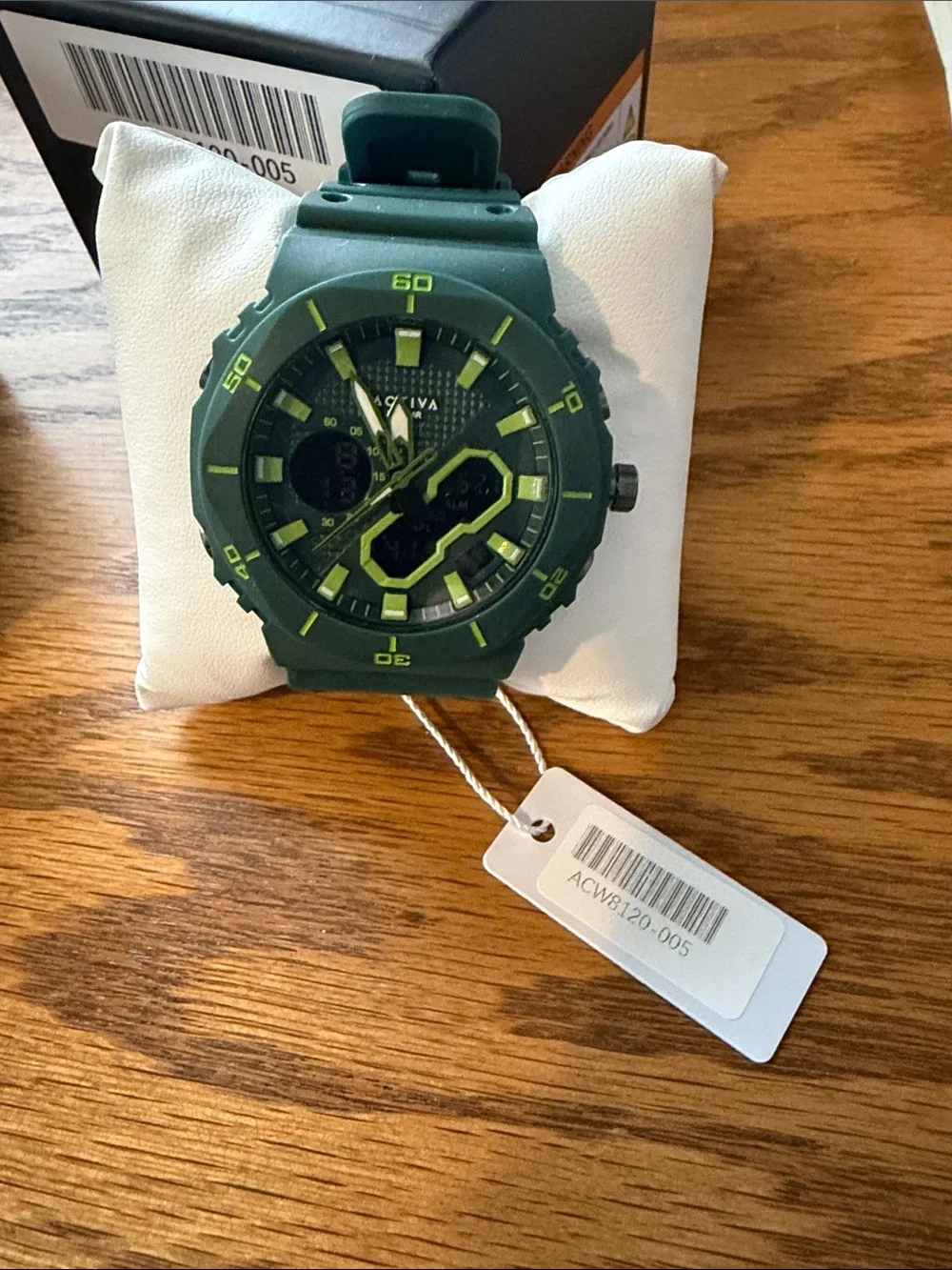 Activa Exon x Invicta Men's Dark Green Sport Watch with Lime Accents